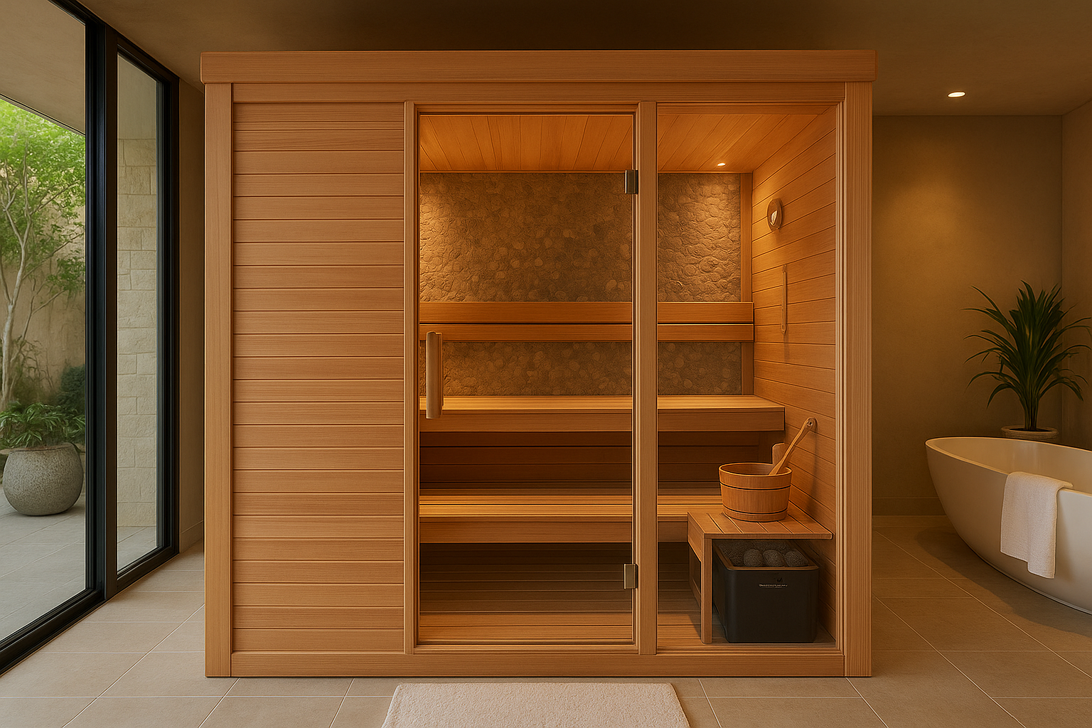 Rejuvenation Oasis Lincoln Traditional 4 Person Saunas